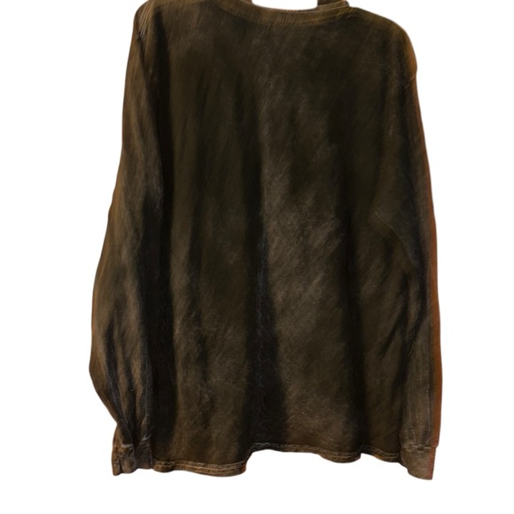 Liberty university Flames black vintage washed long sleeve Tshirt tee Large L - Picture 2 of 2